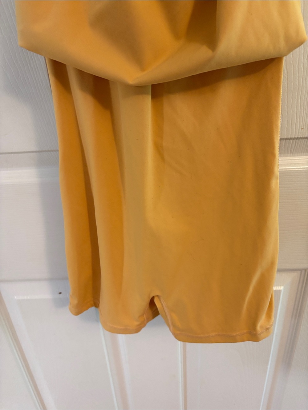 Yellow athletic dress with built in shorts - Picture 3 of 4